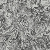 Liquid Marble Wallpaper - Charcoal - by Arthouse
