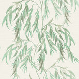 Willow Tree Wallpaper - White / Gold - by Arthouse
