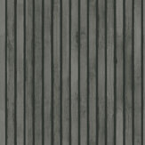 Wood Slats Wallpaper - Charcoal Grey - by Arthouse