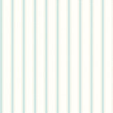 Ticking Stripe Wallpaper - Seafoam - by Ohpopsi. Click for more details and a description.