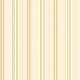 Ribbon Mix Stripe Wallpaper - Pear - by Ohpopsi. Click for more details and a description.
