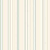 Ribbon Mix Stripe Wallpaper - Mint - by Ohpopsi. Click for more details and a description.