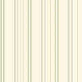 Ribbon Mix Stripe Wallpaper - Fennel - by Ohpopsi. Click for more details and a description.