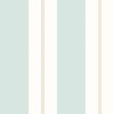Wide Multi Stripe Wallpaper - Seafoam - by Ohpopsi. Click for more details and a description.