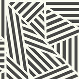 Zebra Geo Wallpaper - Mono - by Arthouse
