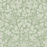 Marlow Wallpaper - Green - by Crown