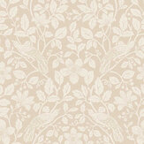 Marlow Wallpaper - Warm Beige - by Crown