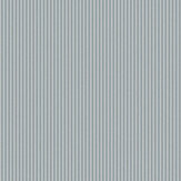 Ticking Stripe Wallpaper - Blue - by Crown