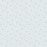 Vintage Rose Wallpaper - Pink / Green - by Galerie