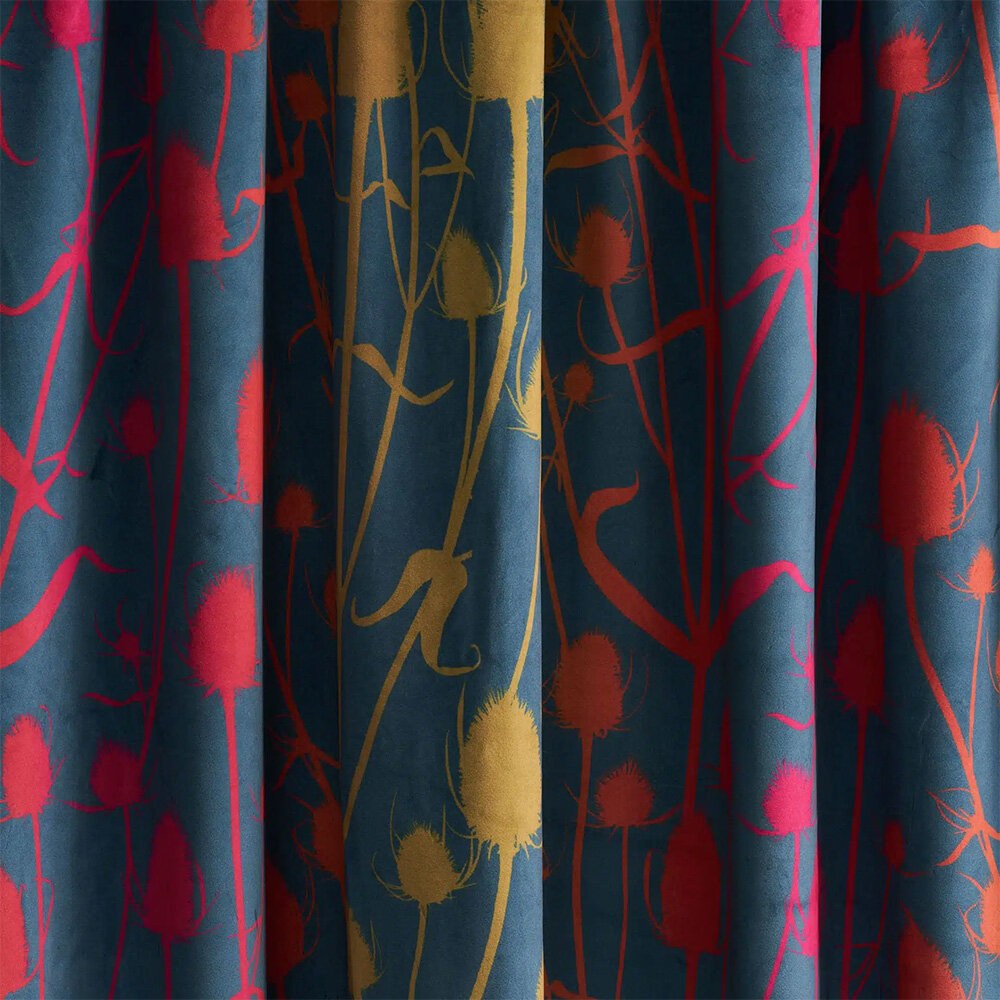 Teasel velvet by Clarissa Hulse - Sunset - Fabric : Wallpaper Direct
