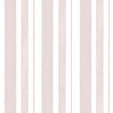 Watercolour Stripe  Wallpaper - Pink  - by Shabby Chic by Rachel Ashwell