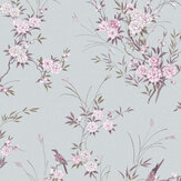 Bird Chinoiserie   Wallpaper - Blue - by Shabby Chic by Rachel Ashwell. Click for more details and a description.