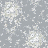Garden Floral  Wallpaper - Slate Grey - by Shabby Chic by Rachel Ashwell. Click for more details and a description.