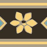 Gerdas Bård Border - Bronze - by Boråstapeter