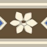 Gerdas Bård Border - Brown - by Boråstapeter