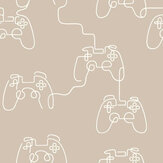 Gamer Doodle Wallpaper - Neutral - by Next