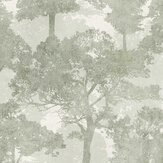 Trailing Trees Wallpaper - Sage - by Next
