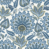 Sheffield Wallpaper - Blue - by Paper & Ink