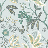 Kew Wallpaper - Blue - by Paper & Ink
