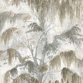 Spanish Moss Wallpaper - Greige - by Today Interiors