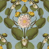 Nymphaea Wallpaper - Powder Blue - by Mind the Gap