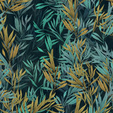 Freshwater Grass Wallpaper - Blue - by Mind the Gap