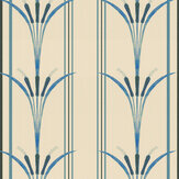 Danube Stripe Wallpaper - Blue - by Mind the Gap