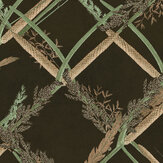 Ornamental Reed Wallpaper - Anthracite - by Mind the Gap
