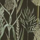Riverside Flora Wallpaper - Anthracite - by Mind the Gap