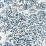 Majestic Trees Wallpaper - Blue - by Today Interiors