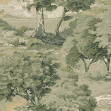 Scenic Trees Wallpaper - Moss - by Today Interiors