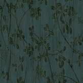 Textured Blossom Wallpaper - Petrol - by Eijffinger