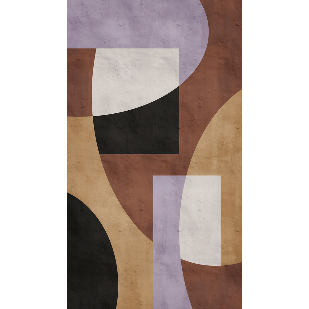Statement Shapes Mural by Stories of Life - Brown - Mural : Wallpaper ...