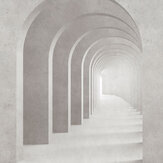 Revestimiento mural Light Stairwell Mural - Gris - de Stories of Life