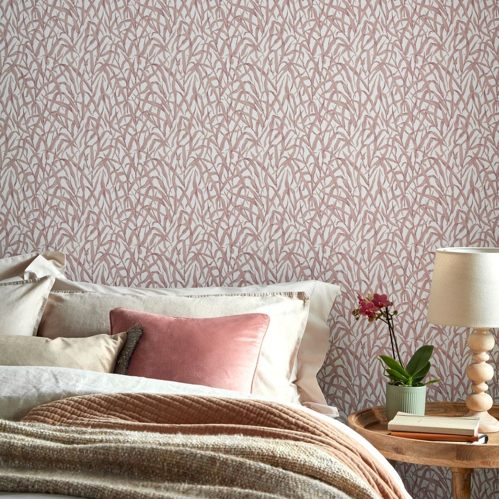 Ornamental Grasses Wallpaper - Rose - by 1838 Wallcoverings
