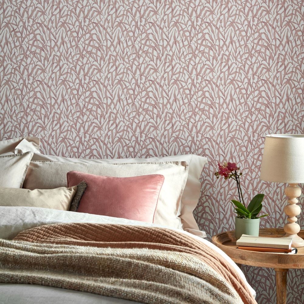 Ornamental Grasses Wallpaper - Rose - by 1838 Wallcoverings
