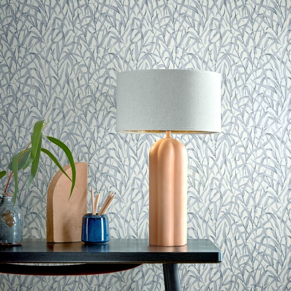 Ornamental Grasses Wallpaper - Pewter - by 1838 Wallcoverings