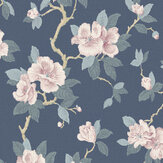 Maya Wallpaper - Dusky Seaspray - by Laura Ashley