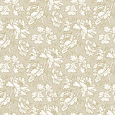 Tamara Wallpaper - Gold - by Laura Ashley