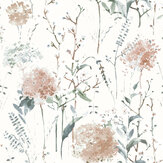 Pallington Bloom Wallpaper - Plaster Pink - by Laura Ashley