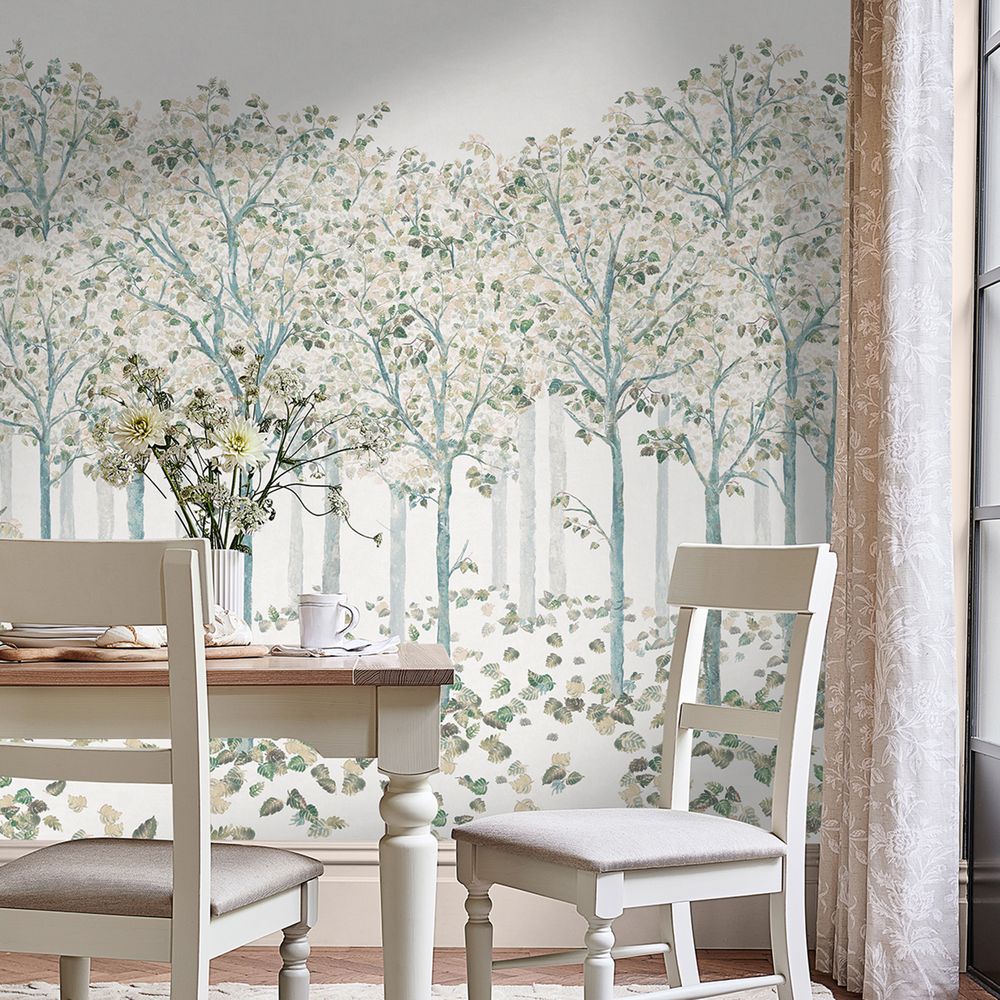 Ashurst Mural by Laura Ashley - Natural - Mural : Wallpaper Direct