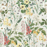 Flower Medley Wallpaper - Cream - by Royal Horticultural Society