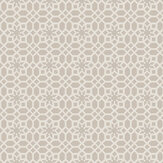 Star Trellis Wallpaper - Taupe - by Royal Horticultural Society