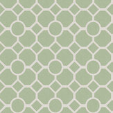 Lattice Fretwork Wallpaper - Sage - by Royal Horticultural Society