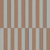 Shifted Stripe Wallpaper - Breeze/ Brown - by Eijffinger