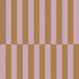 Shifted Stripe Wallpaper - Violet/ Brown - by Eijffinger