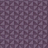 Geometric Weave Wallpaper - Purple Shimmer - by Eijffinger