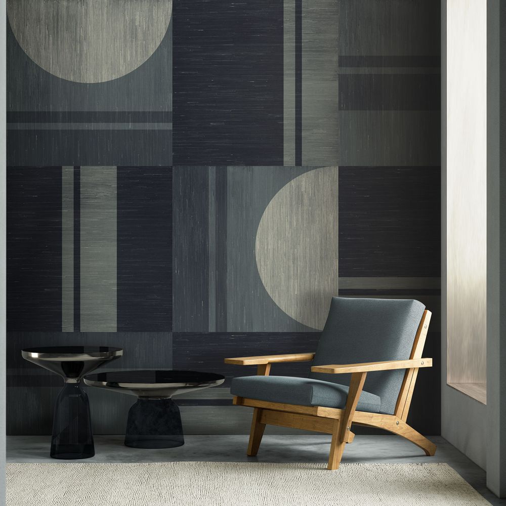 Returning Home Mural - Blue - by 17 Patterns