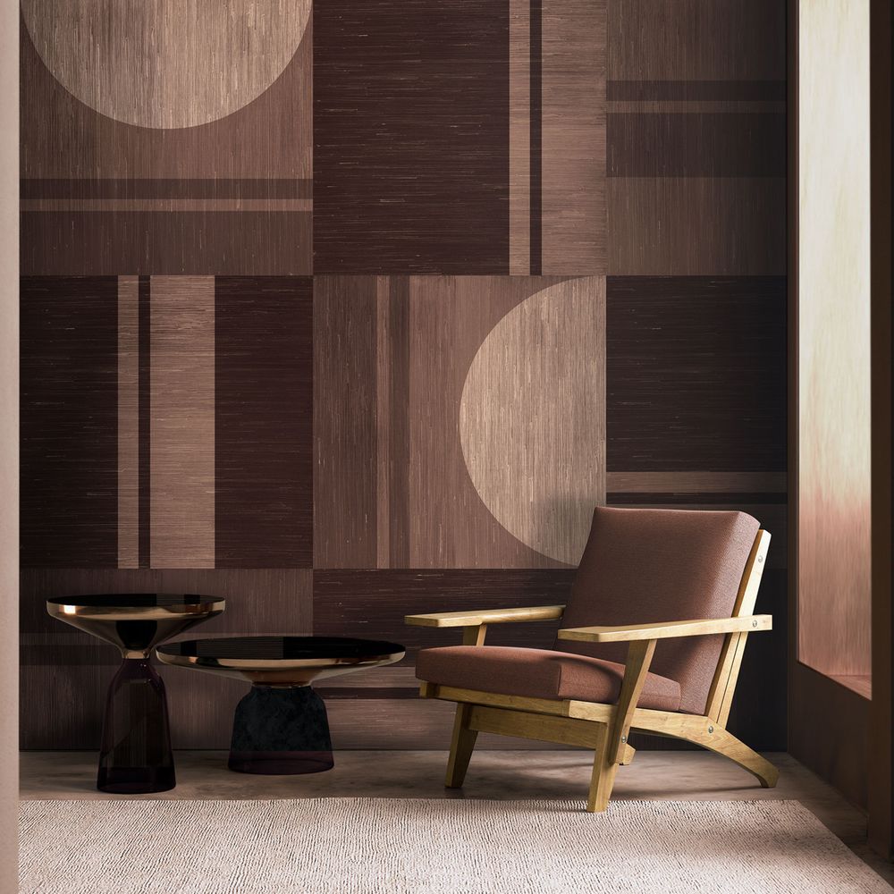 Returning Home Mural - Marsala - by 17 Patterns