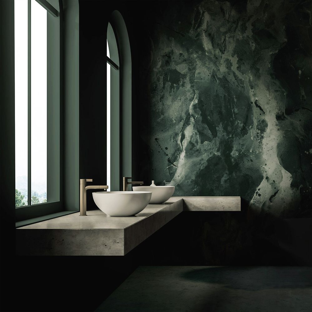 Paria Mural - Green - by 17 Patterns